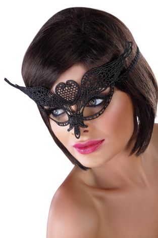 Lace mask 10; čipkasta maska, crna - Livia Corsetti fashion