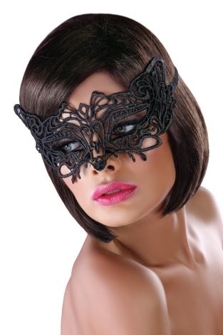 Lace mask 13; čipkasta maska, crna - Livia Corsetti fashion
